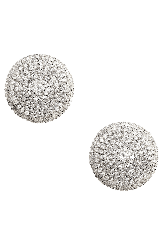 Burlesque Big O Crystal Jewel Reusable Silicone Pasties