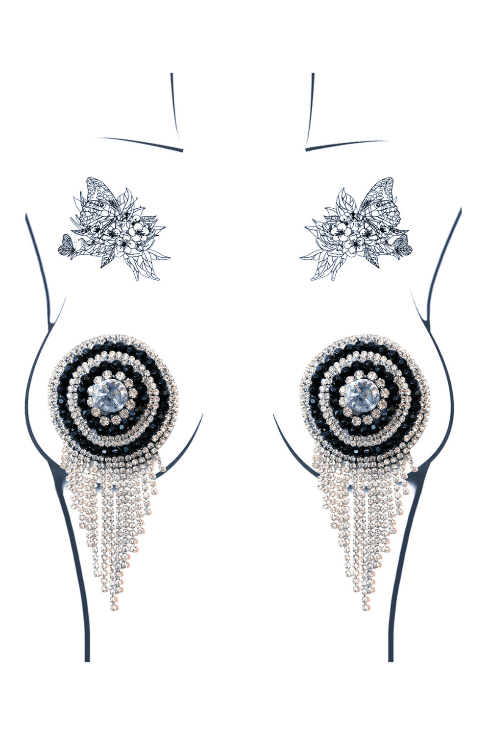 Burlesque Bohemian Rhapsody Jewel Reusable Silicone Pasties