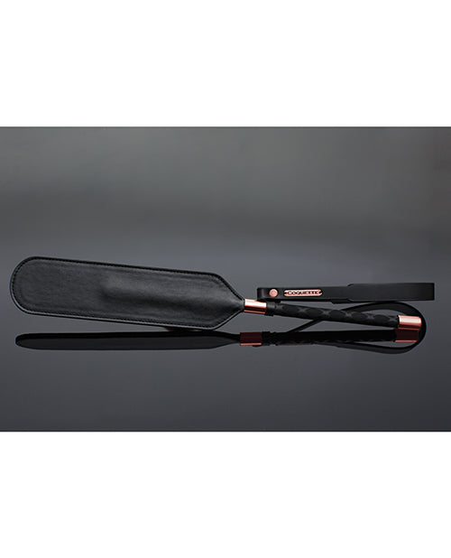 Coquette Pleasure Collection Vegan Leather Accessory - Black/Rose Gold