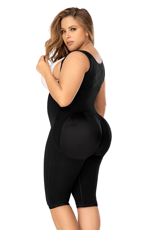 Mapale Shapewear Cross Back Support Knee Length Shapewear