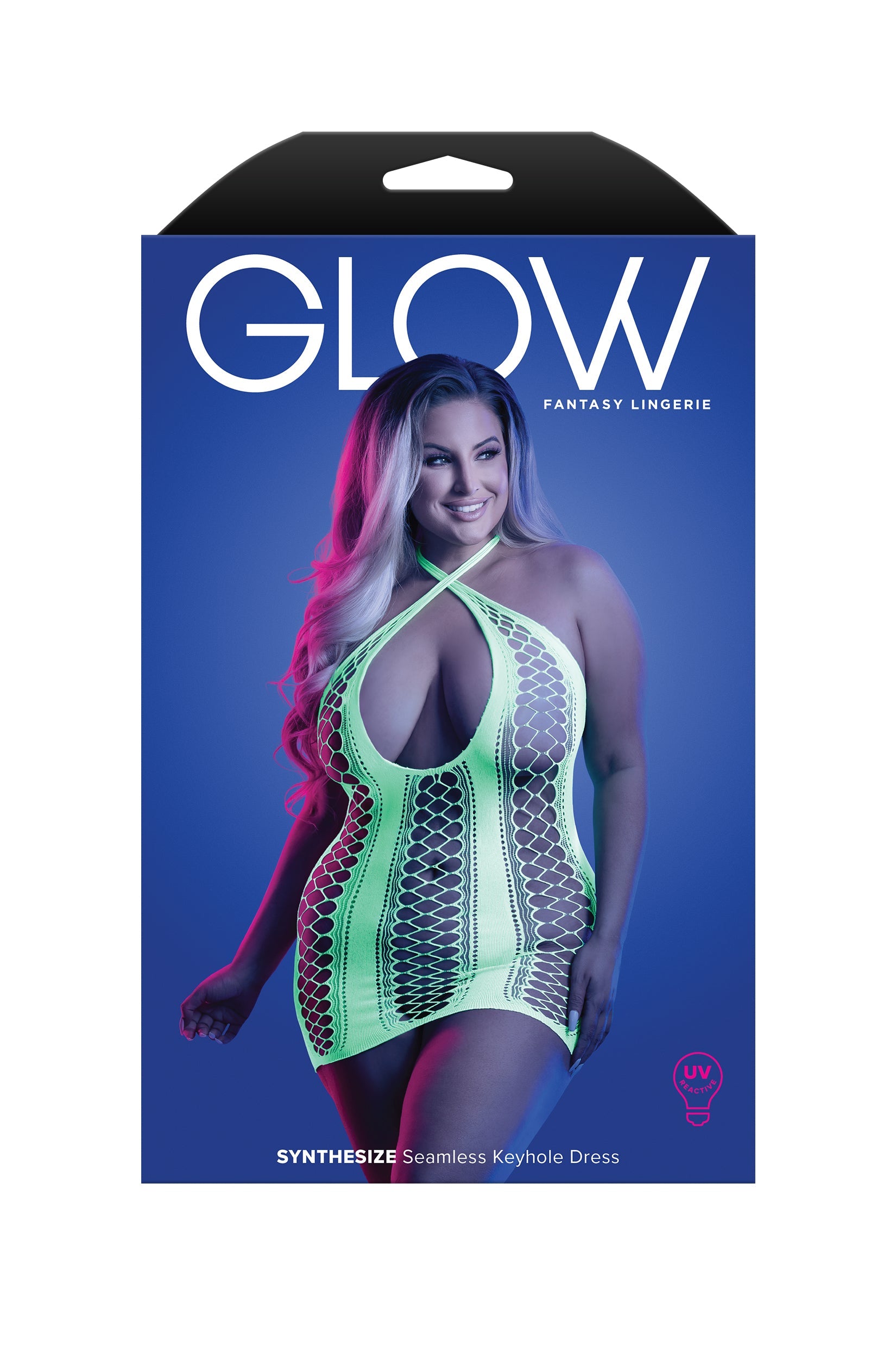 Fantasy Lingerie Glow Queen Synthesize Keyhole Body Dress Neon Green