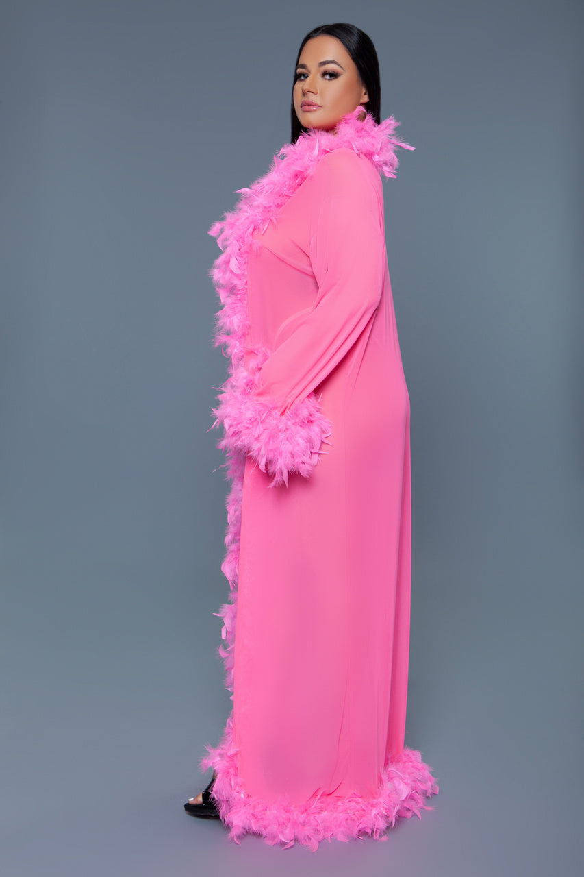 BeWicked Glamour Robe Neon Pink