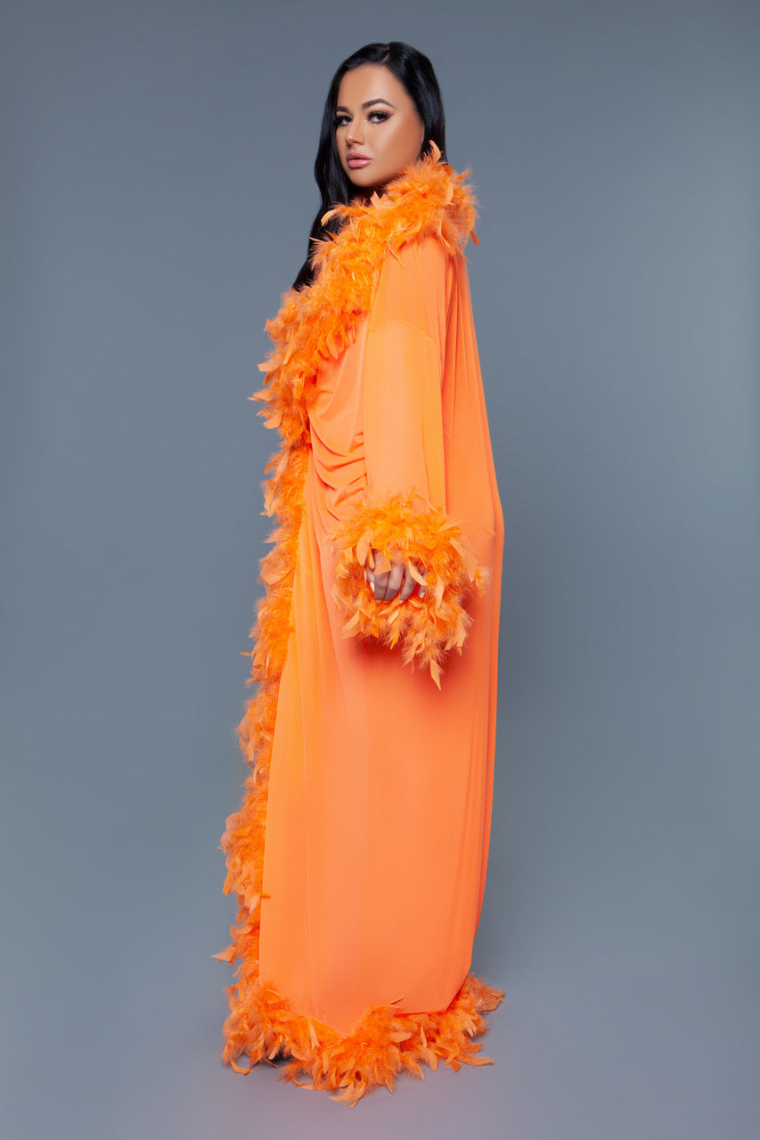 BeWicked Glamour Robe Neon Orange