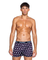 Playboy Mens Champion Boxer Underwear Black