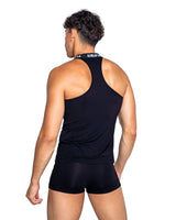 Playboy Mens Tuxedo Modal Tank Top Black