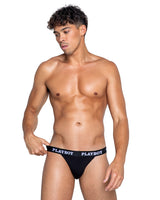 Playboy Mens Modal Gym Jockstrap Underwear Black