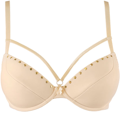 Axami 10341 Studded Push-up Bra Beige