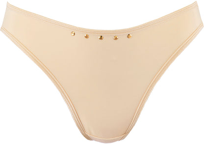 Axami 10348 Studded Thong Beige