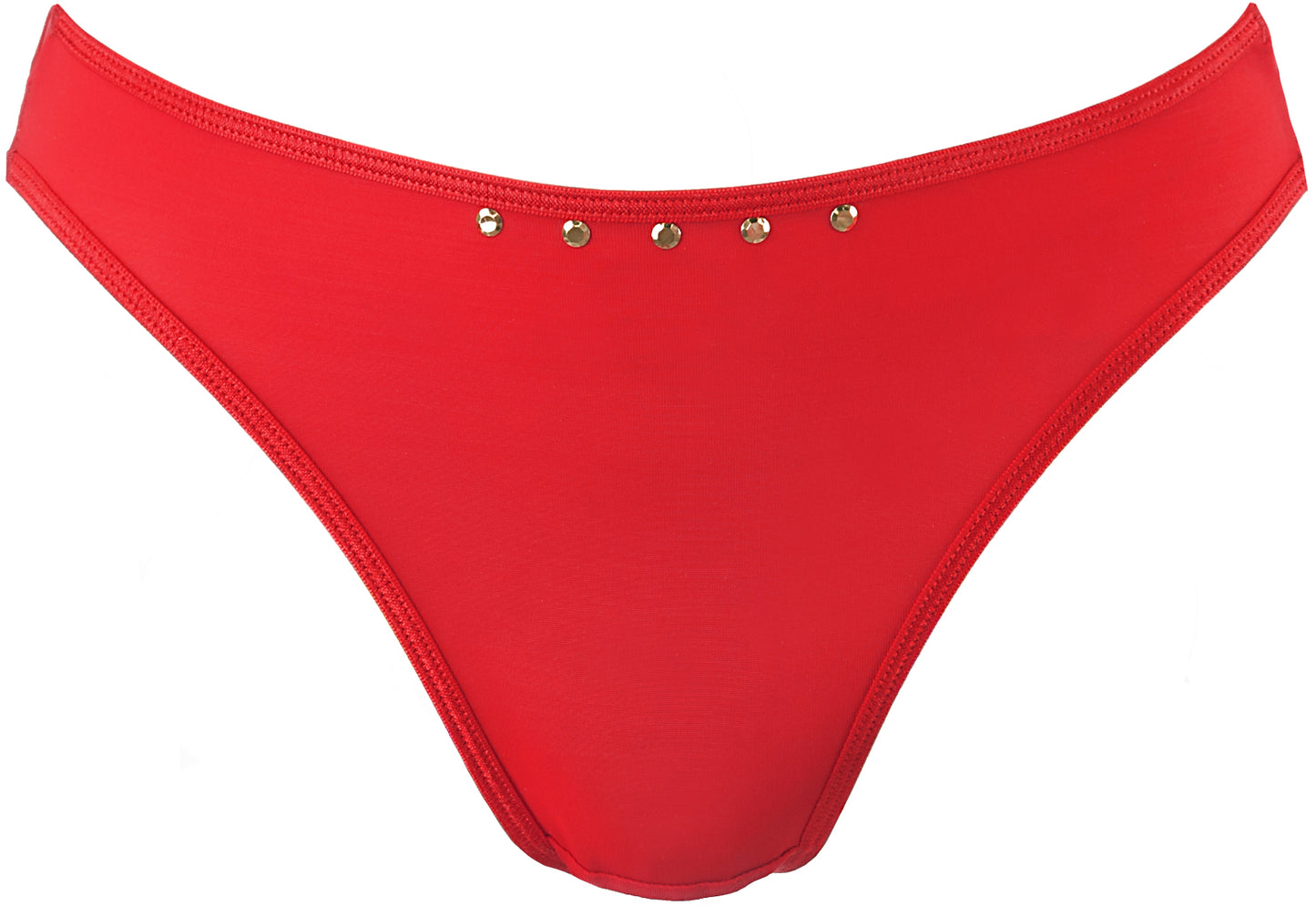 Axami 10358 Studded Thong Red