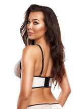 Axami 10481 Lace Corset Bra Longline Pretty Ivory