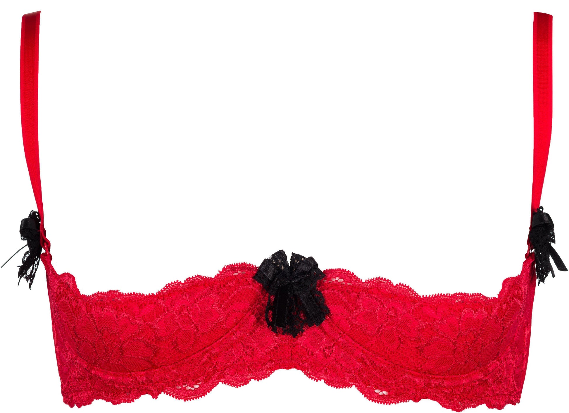 Axami 6081 Tao Red Open Cups Shelf Bra Sex in the City