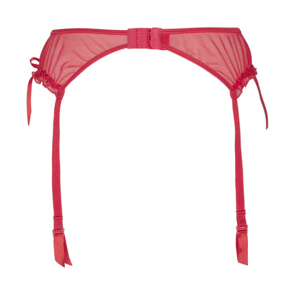 Axami 6442 Magenta Sheer Garter Belt SPECIAL ORDER