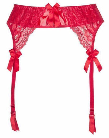 Axami 6482 Rouge Glossy Garter Belt Shades of Love