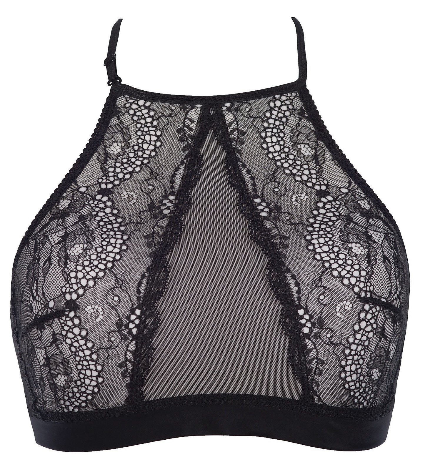 Axami 7690 Fondant au Chocolat High Neck Sheer Bralette