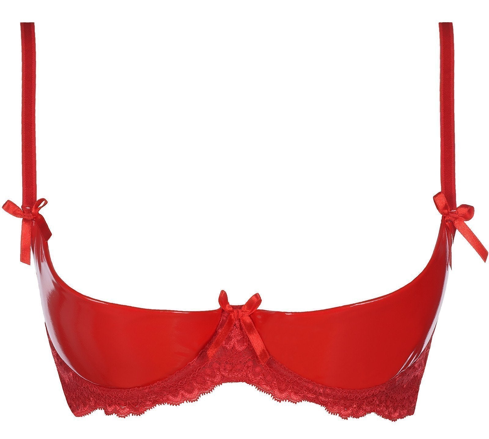 Axami 7821 Cranberry Muffin Glossy Open Cups Shelf Bra