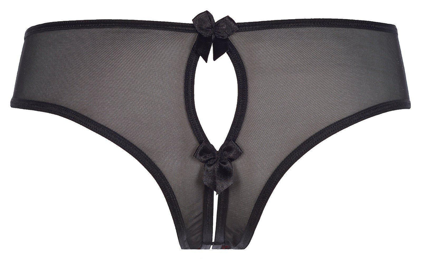 Axami 7835 Almond Jelly Peekaboo Brazilian Thong