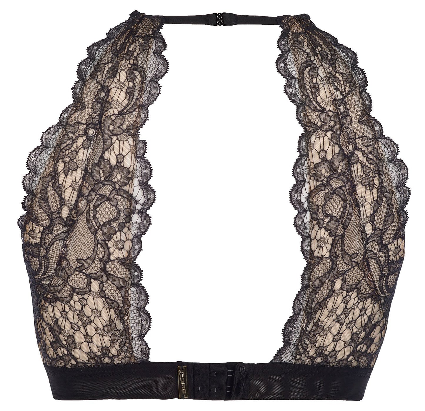 Axami 7870 Creme Brulee High Neck Sheer Bralette