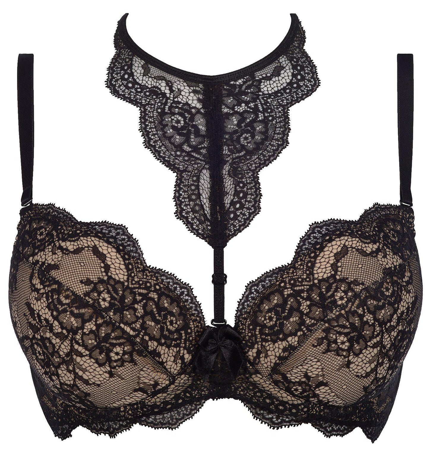 Axami 8051 Black Lace Push-up Bra