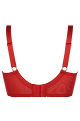 Axami 8721 Plus Size Shelf Bra Rouge Red Shiny Glossy Risque Sexy Lingerie