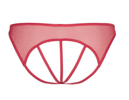 Axami 8748 Magenta Peekaboo Thong Plus Size