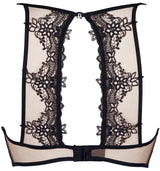 Axami 8901 Soft Tulle Lace Balconette Bra Sheer Cups Gorgeous Back Unique Luxe