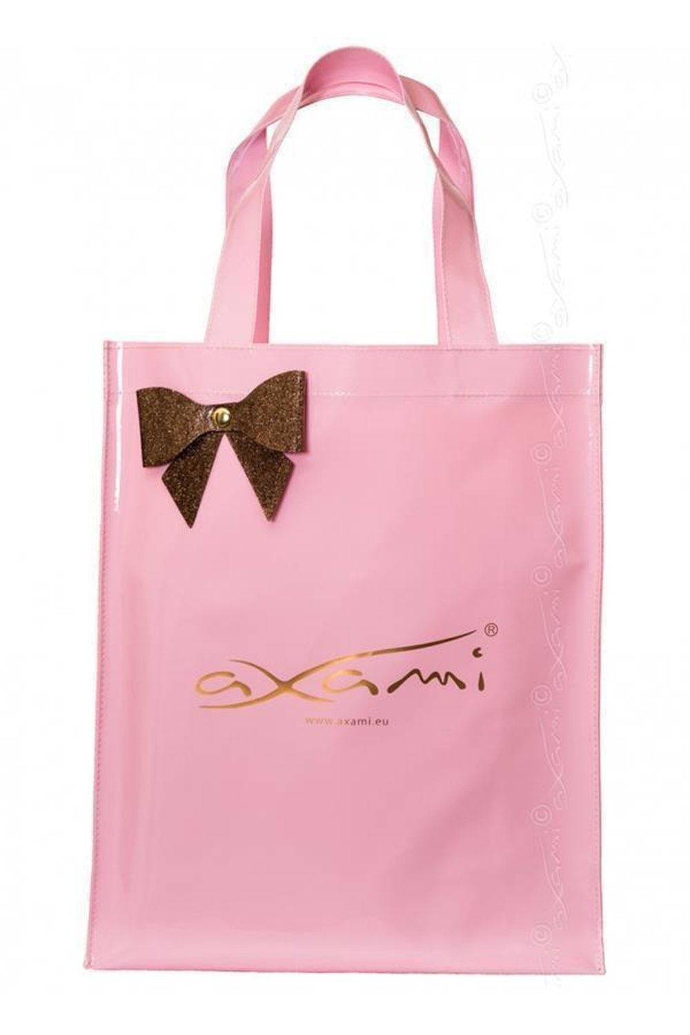 Axami 0020 Logo Shopping Tote Bag Pink