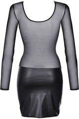Axami 9219 Intrigue Black Sheer Dress MADE IN EUROPE
